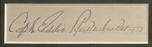 Eddie Rickenbacker signature