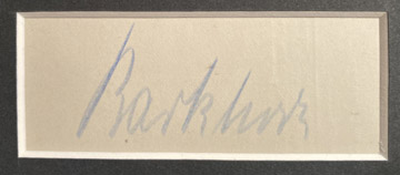 Gerhard Barkhorn signature