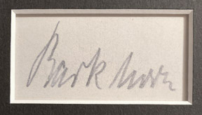 Gerhard Barkhorn signature