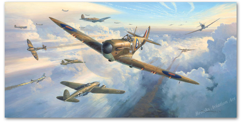 Spitfires Into Battle - by Mark Postlethwaite