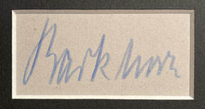 Barkhorn signature
